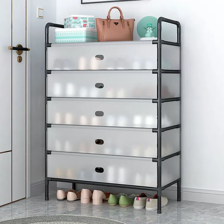 防尘鞋架子结实耐用简易多层家用大容量加厚出租屋宿舍收纳鞋柜商品图