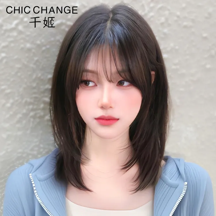 【云朵千层】千姬假发短女全头套真发全真人发丝自然造型bobo头整顶