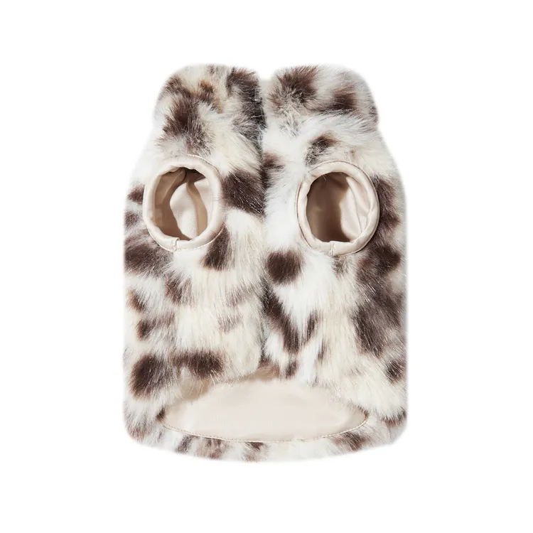 UNLEASHED秋冬保暖狗衣服仿貂毛皮草比熊马尔济斯宠物狗狗厚外套