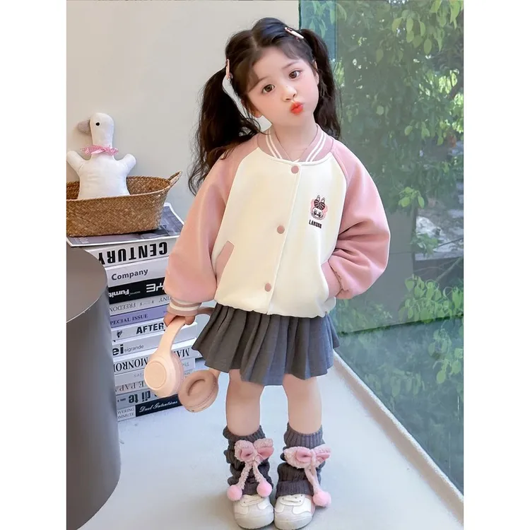 新疆西藏包邮拉布布女童外套2025春秋新款儿童秋装洋气宝宝女孩棒