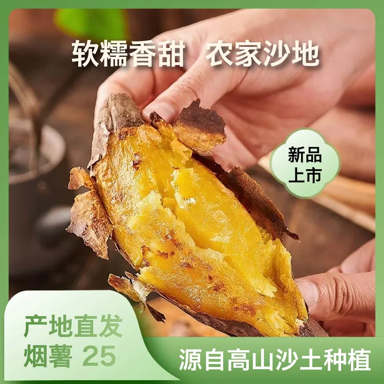 假一赔十真烟薯25山东柘山高山雨水沙土烤薯流蜜软糯香甜5斤±红薯