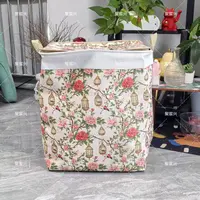 花鸟衔春加厚120L双拉链收纳筐衣物玩具收纳换季必备好物防潮防污