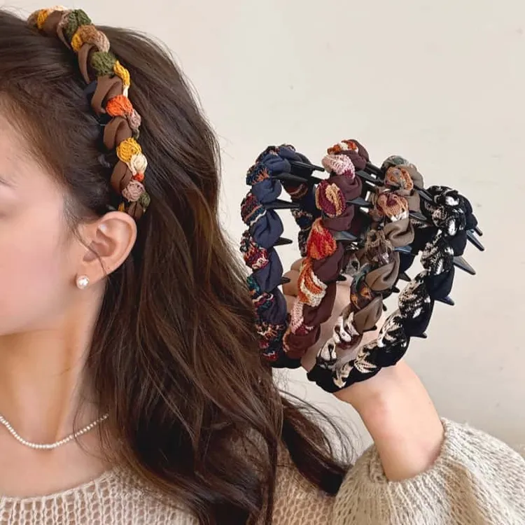 气质秋季扭扭麻花百搭发箍女2025新款高颅顶带齿头箍日常外出发卡