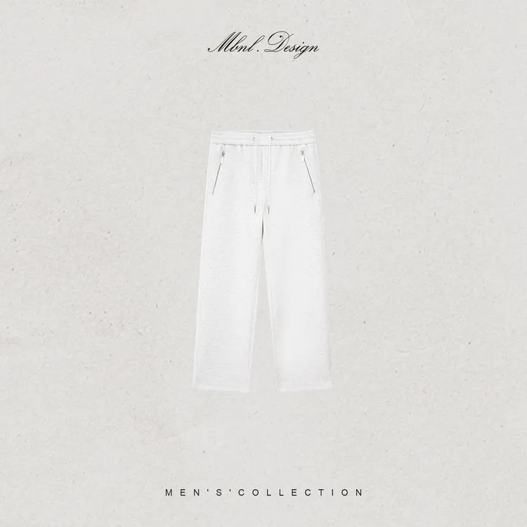 MBNL-F「Side」秦磊男装棉定纺侧缝拉链抽绳休闲裤LL-SKZ2092