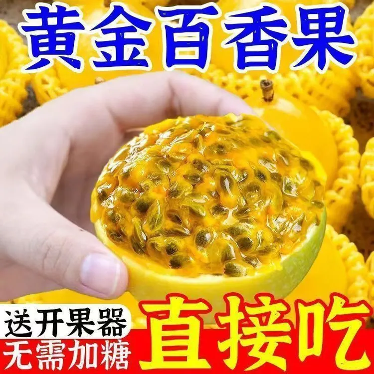 【正宗】钦蜜九号黄金百香果香甜多汁当季水果5斤净重新鲜产地直发