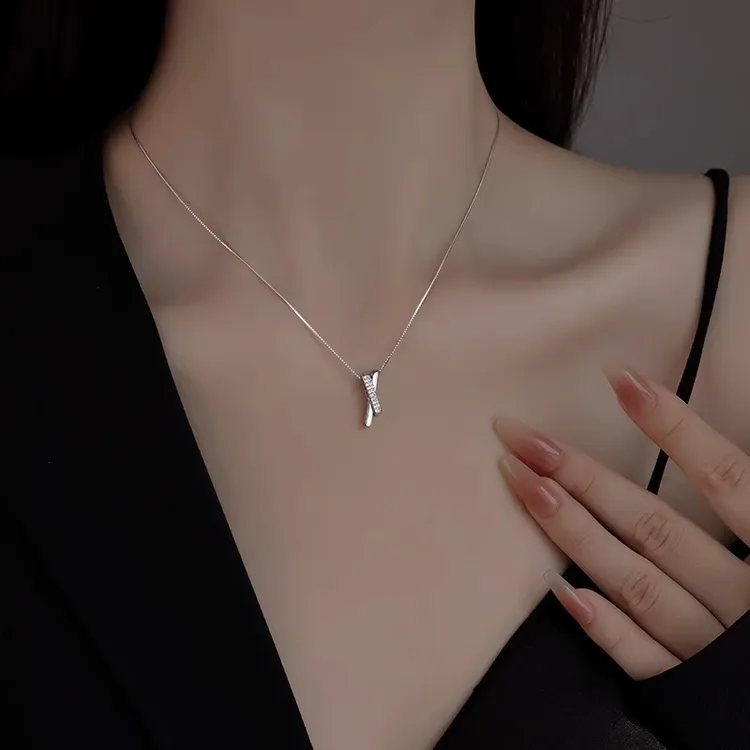 FARCOKO/法蔻 坠链均925银 未知数项链女简约小众配饰情人节礼物