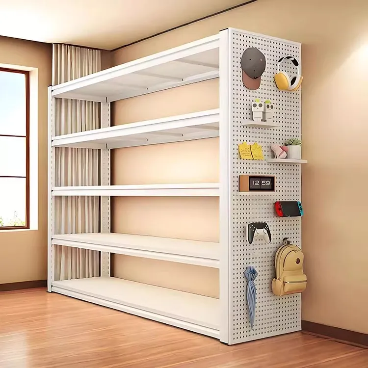 钢制加粗多层落地货架置物架办公室仓库商场超市储物架收纳架展柜