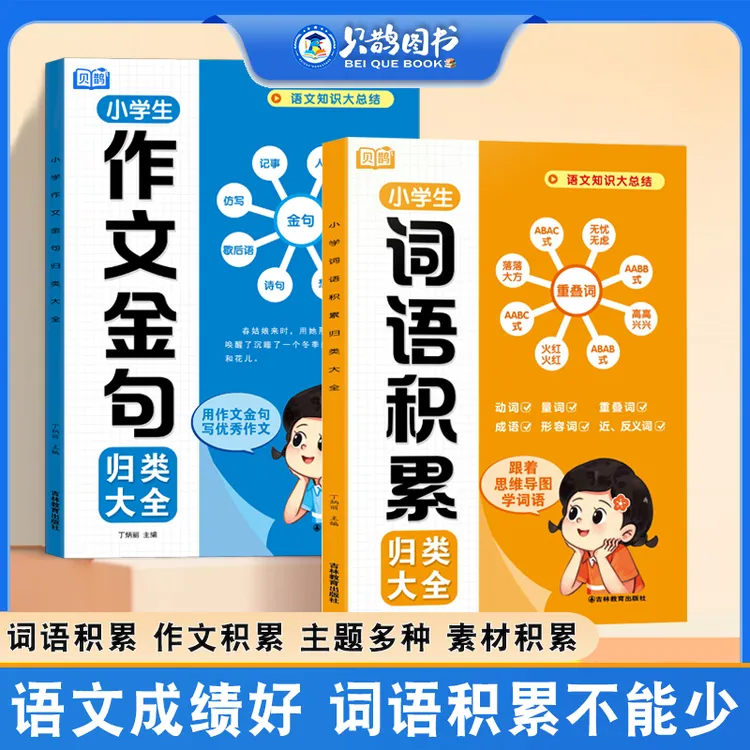 2025新作文必备小学生思维导图词语累积作文金句归类素材写作技巧
