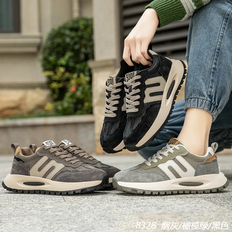 【爆款推举】四季款 新款 阿甘鞋 网面 皮面 低帮 轻便 软底 防滑  