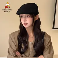 Mexican/稻草人帽子女秋冬季时尚百搭贝壳帽显脸小潮流前进帽新款