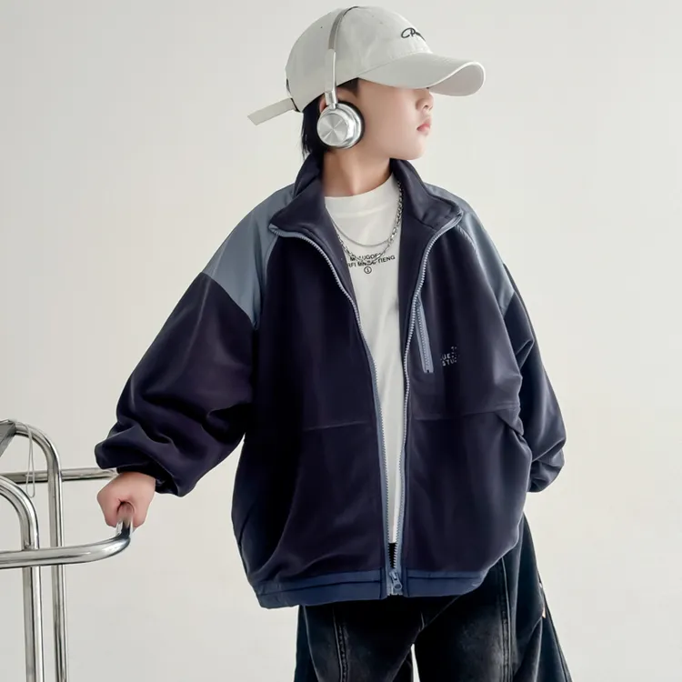 【2025秋冬款上新】男童外套儿童韩版洋气秋冬奥利绒保暖上衣男孩潮