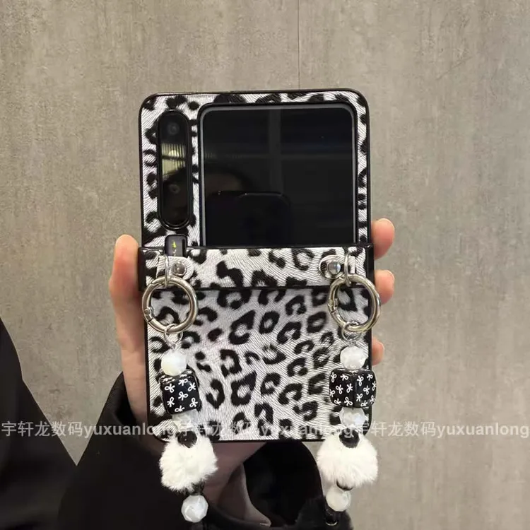 灰豹纹适用华为puraX手机壳Pocket2折叠屏p50/s小米mixflip2荣耀2
