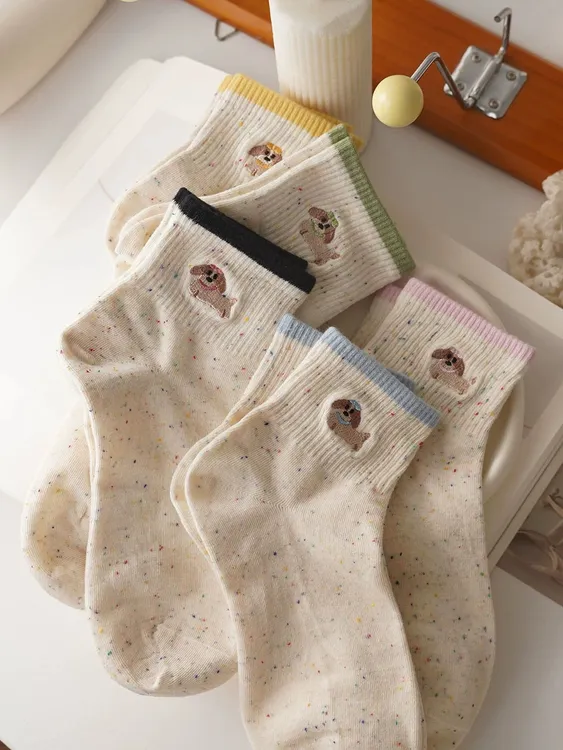 可爱腊肠狗袜子女款夏季薄款短袜ins潮韩版学生运动袜低帮短筒袜