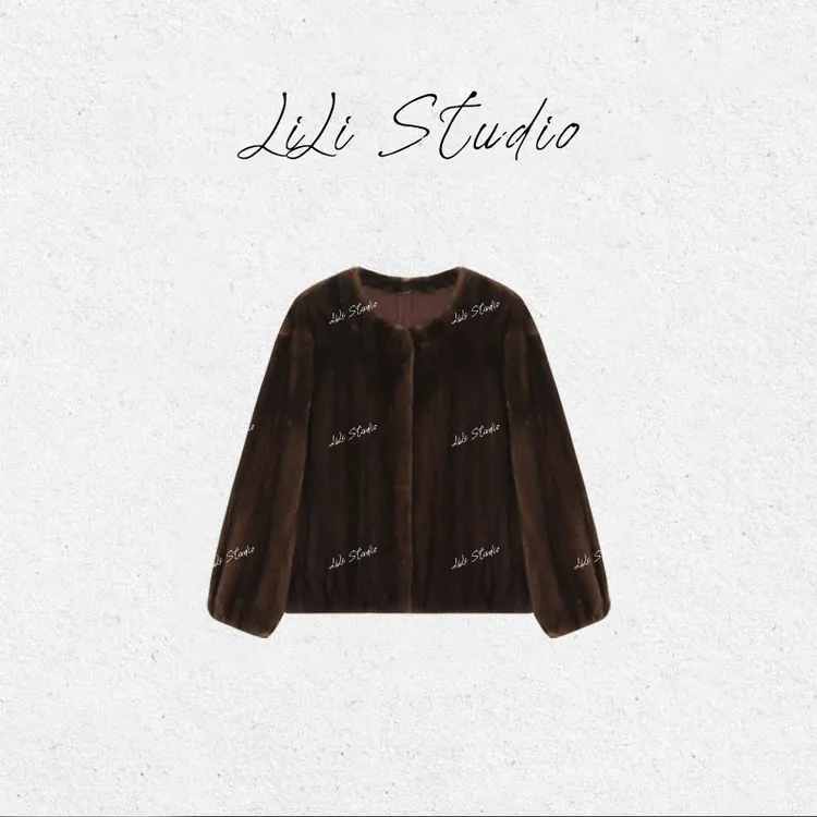 PCNY丨不理理「棕绒奢境」丹麦进口本色顺滑水貂天然皮草外套