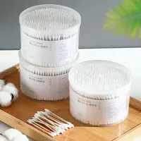棉签掏耳朵挖耳化妆不掉毛棉花棒木棒家用清洁卸妆两用双头棉签棒