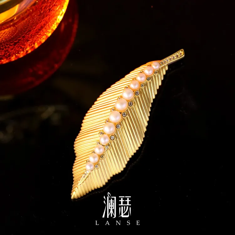 澜瑟 铜合金胸针 【XZ5312 守望之叶】胸针复古宫廷轻奢
