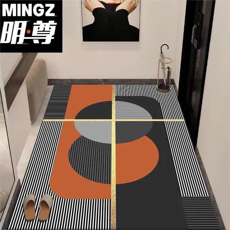明尊硅藻泥可裁剪地垫入户门垫进门除尘防滑吸水脚垫浴室厕所定制