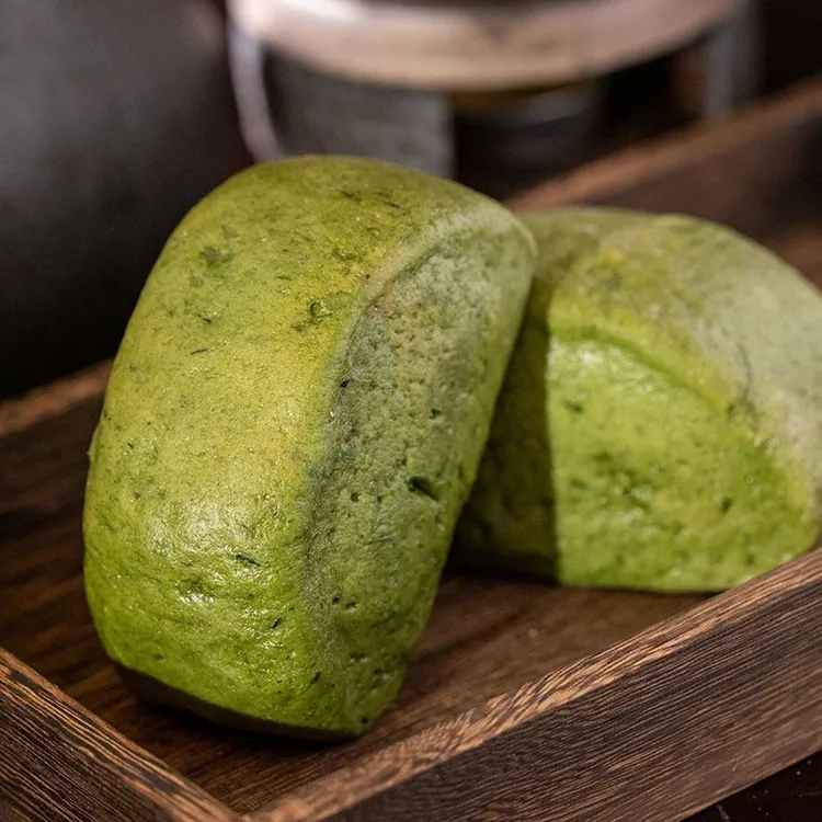 【店铺热销】宁波特产艾草麦糕青麦糕馒头青馒头刀切早餐糕点300g