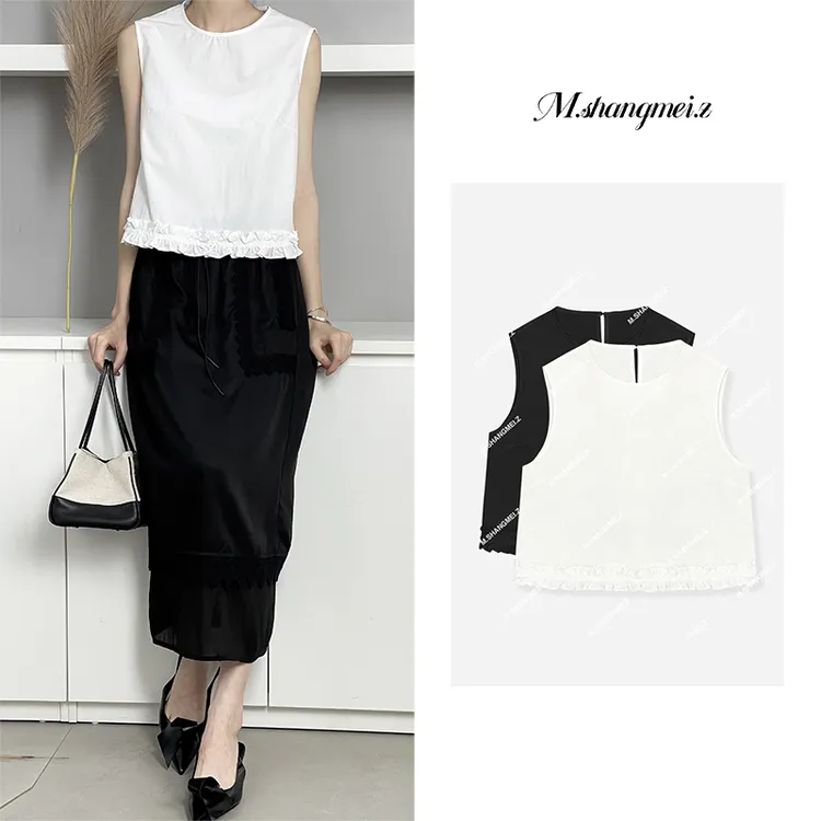 M.SHANGMEI.Z/沐熙【松弛美学】美大哥高级舒适无袖通勤背心X042294