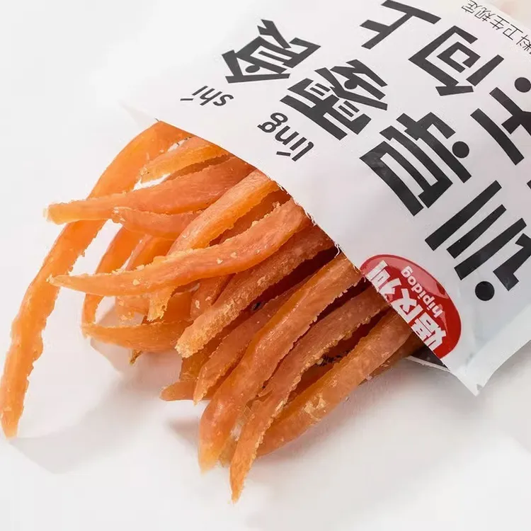 嬉皮狗狗鸡肉丝鸡胸肉泰迪金毛幼犬训练奖励鸡肉干宠物磨牙零食