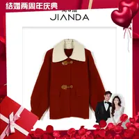 简&搭【千屿Sheila】针织领皮扣外套253-WT/0922-25108
