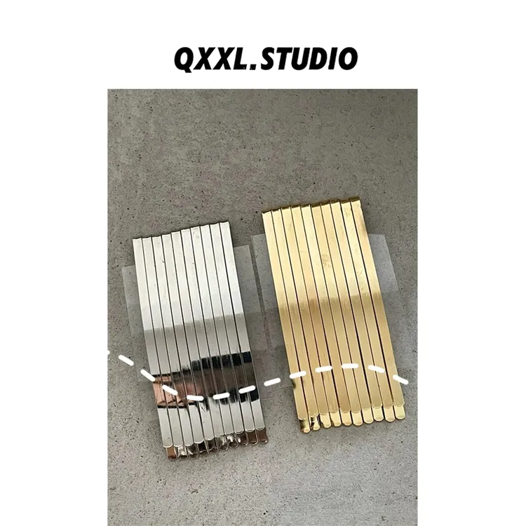 邱小小丽呀 弯弓长款合金一字夹洗脸化妆前额碎发刘海发夹