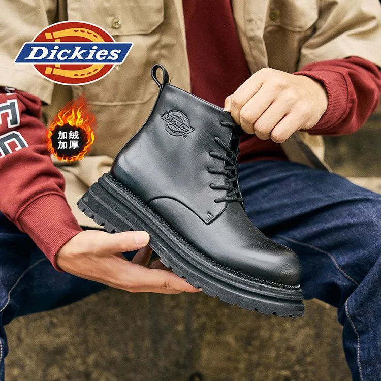 Dickies2025新款时尚百搭复古马丁靴厚底英伦风百搭潮流男马丁靴