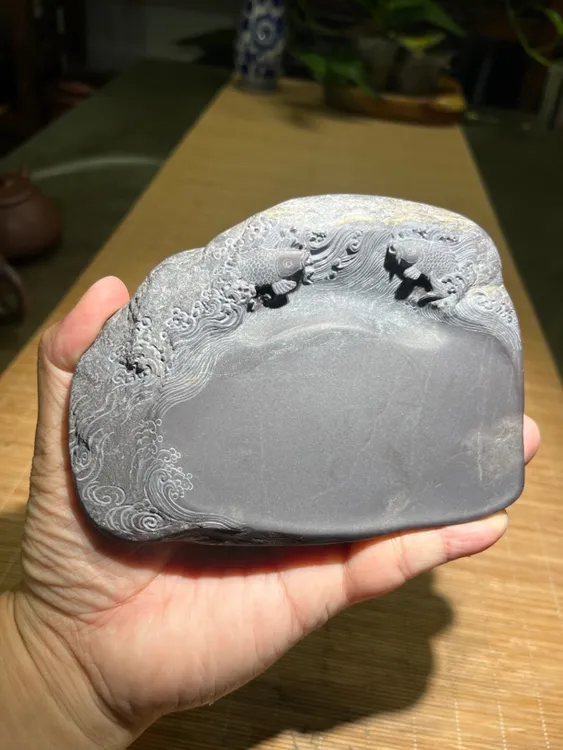 纯手工正肉老坑砚台