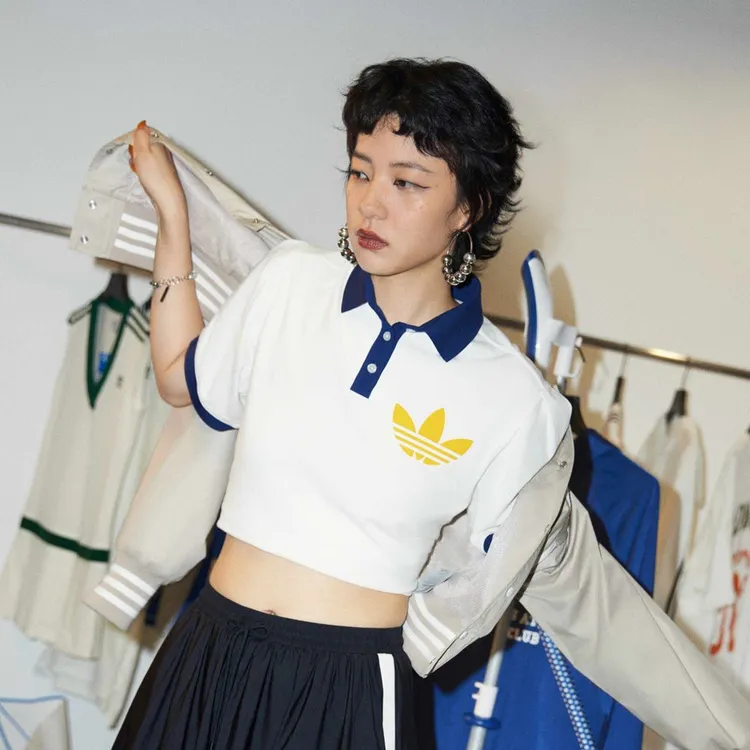 正品Adidas阿迪达斯三叶草夏季新款女休闲POLO衫休短袖T恤 IU4768