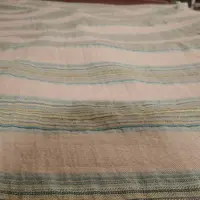 宽细条纹阿瓦提长绒精梳棉无印风极简风高品质毛巾被床盖