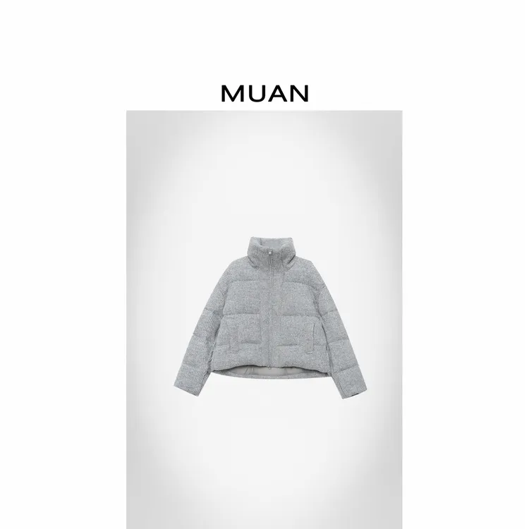 木岸MUAN：《香奶奶羽绒服》定制静奢老钱小香90白鸭羽绒服D-JD-8606