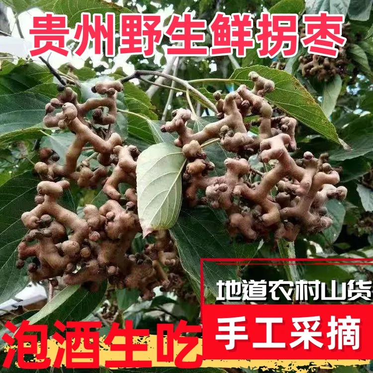 贵州带枝去枝邹皮半干拐枣鸡爪梨万寿果可生吃泡水