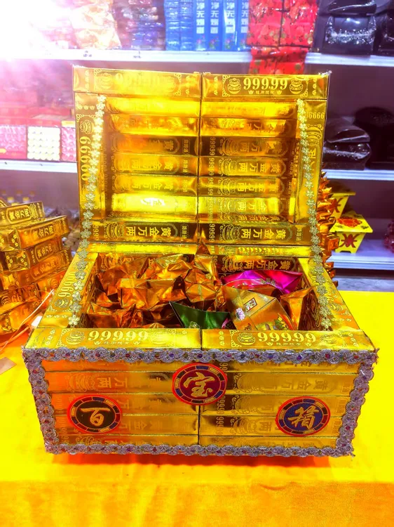 百宝箱金桶折纸半成品材料包带教程