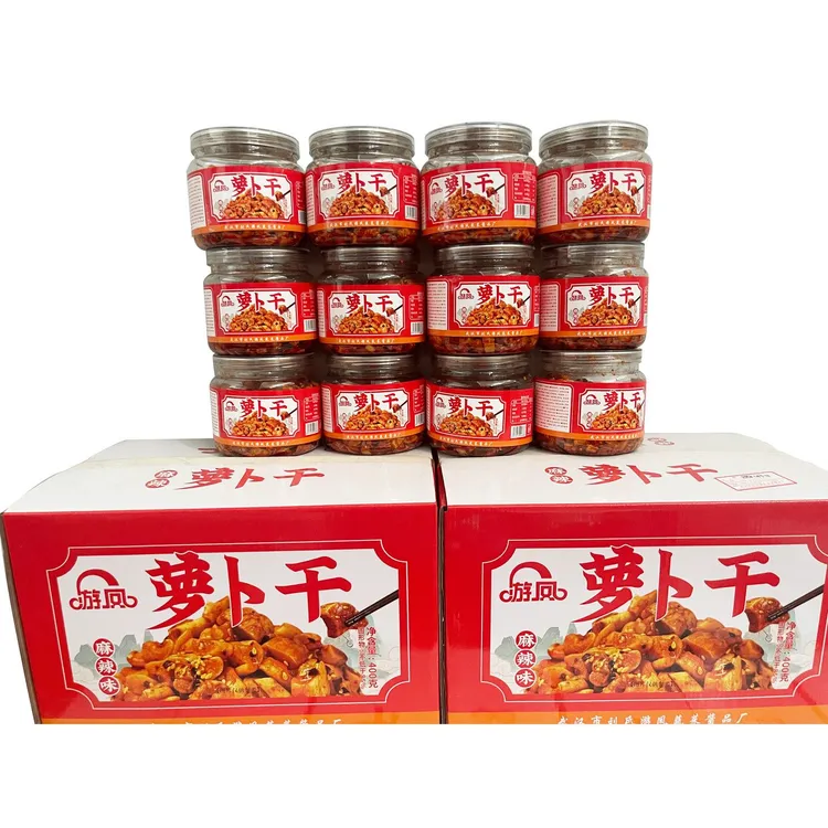 400g游凤麻辣香脆萝卜干下饭菜嘎嘣脆香辣脆味萝卜丁咸菜湖北酱菜