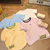 EGG青岛即墨代工 夏季麻丝线刺绣短袖  2267