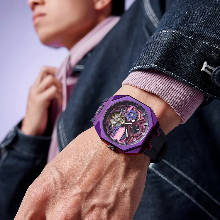 dickies男士防水手表机械机芯指针手表纯机械无电池男生硬核穿搭