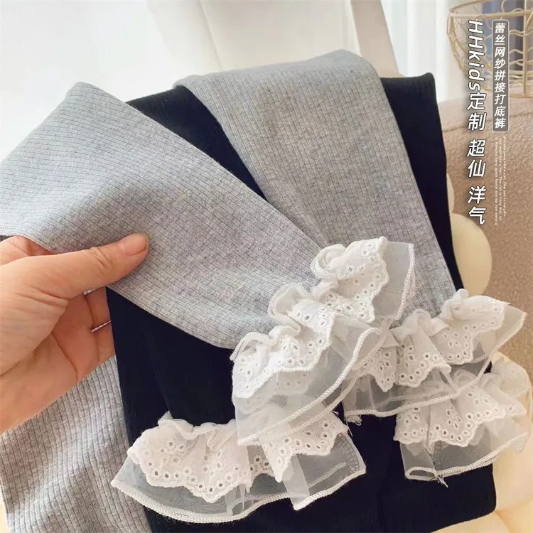 2025春秋季韩版外穿洋气纯色宝宝修身裤 女童打底裤