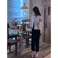 MYRA“蔷薇”欧洲原产细花呢珠片绣小香短外套女XM025319