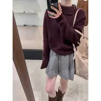 L-93251#『甜蜜暗号』“40%浣熊绒24%羊毛”慵懒感针织毛衣