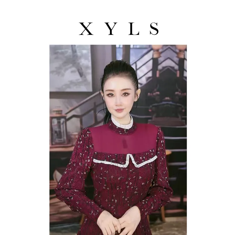 女装连衣裙弹力印花T007000