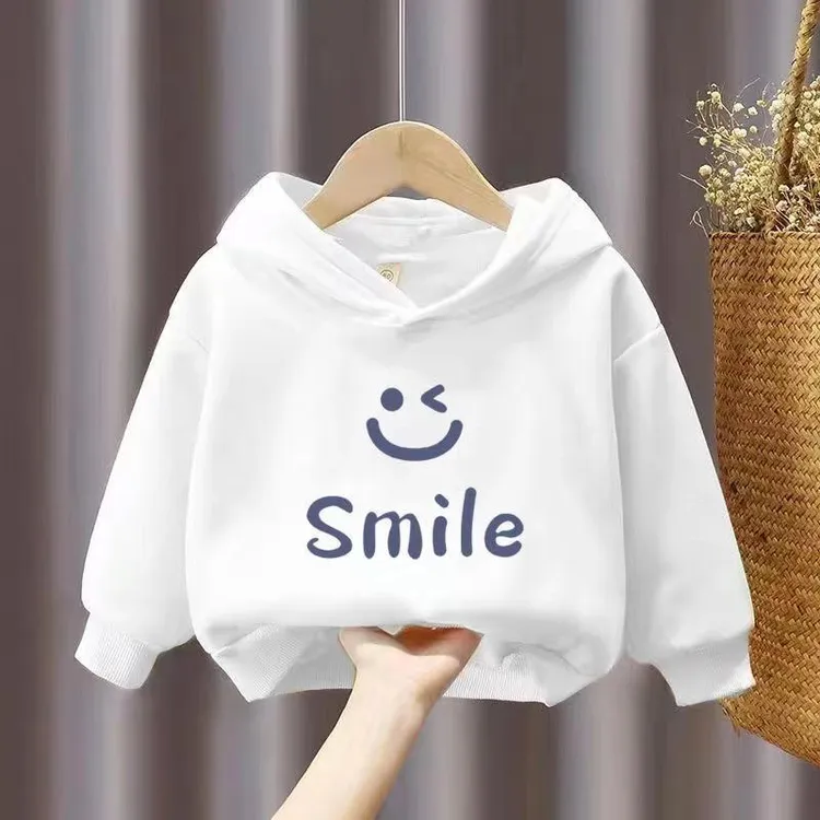 FAVMARTHA洋派春秋季新款连帽运动衫百搭小孩童装男女通用打底衫