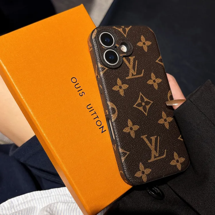 高档大牌iPhone17promax手机壳16皮质15老花14适用13男女12高级11