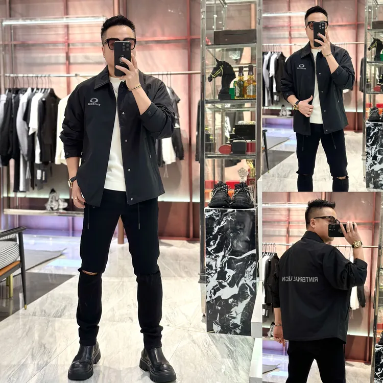 <发现者fxz>“巴家同款”极简风格休闲时尚慵懒风微阔外套3132-9017