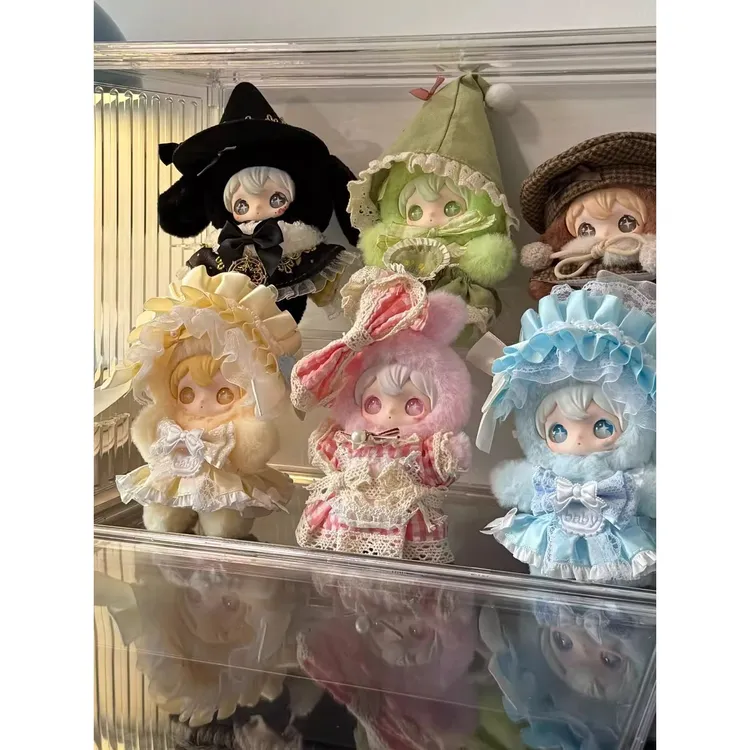 兔闪闪展示盒盲盒shyshy展示架ayortoys娃娃阶梯透明柜玩偶收纳盒