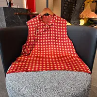 水如画【九儿】夏季新款上衣小衫新中式女装国风立领提花无袖衬衫