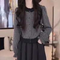 高级感木耳边衬衫女春秋季2025新款时髦优雅风上衣宽松百搭衬衣