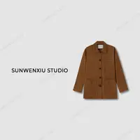 swx studio3店 ”松弛老钱“琥珀琉光风极简复古腔调秋冬百搭外套