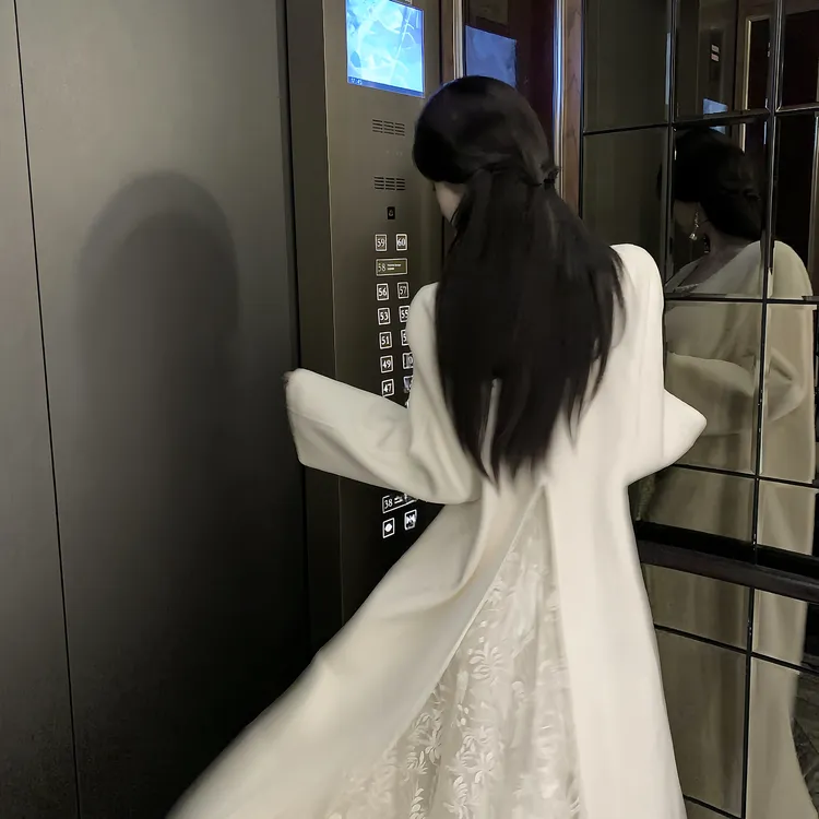 【雅乔定制】柏林初雪 长款双面呢羊毛大衣外套女秋冬DYHH-25092023