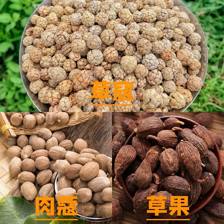 【卤肉炖肉三剑客】草果+肉蔻+草寇 黄金搭配 常用调味增香炖肉料