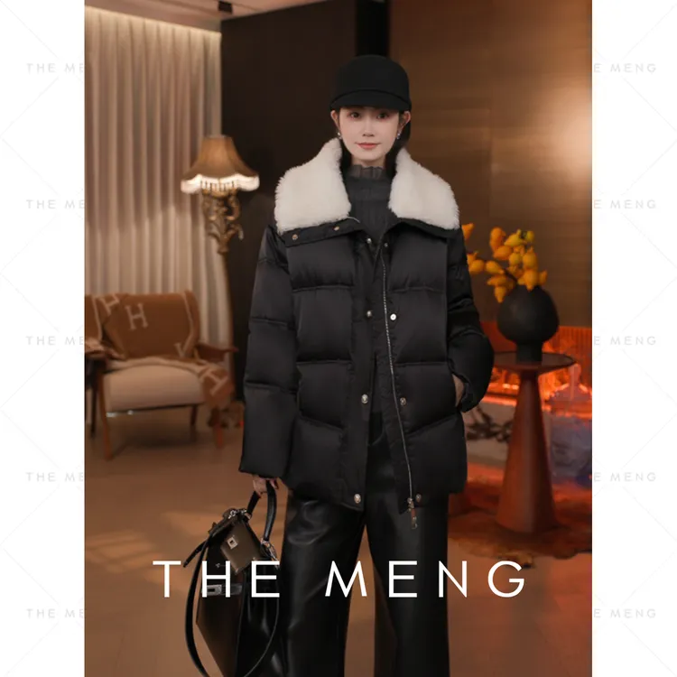 THE MENG【热气球】95匈牙利鹅绒羊毛领轻暖锁温羽绒服#M254N1895